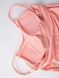 Round Neck Spaghetti Strap Cami Dress with Bra - Trendsi - Flyclothing LLC