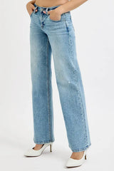 RISEN Full Size Low Rise Ankle Boyfriend Distressed Jeans Plus Size - Trendsi - Flyclothing LLC