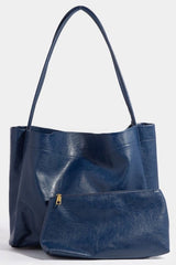 Fame Faux Leather Tote Bag - Trendsi