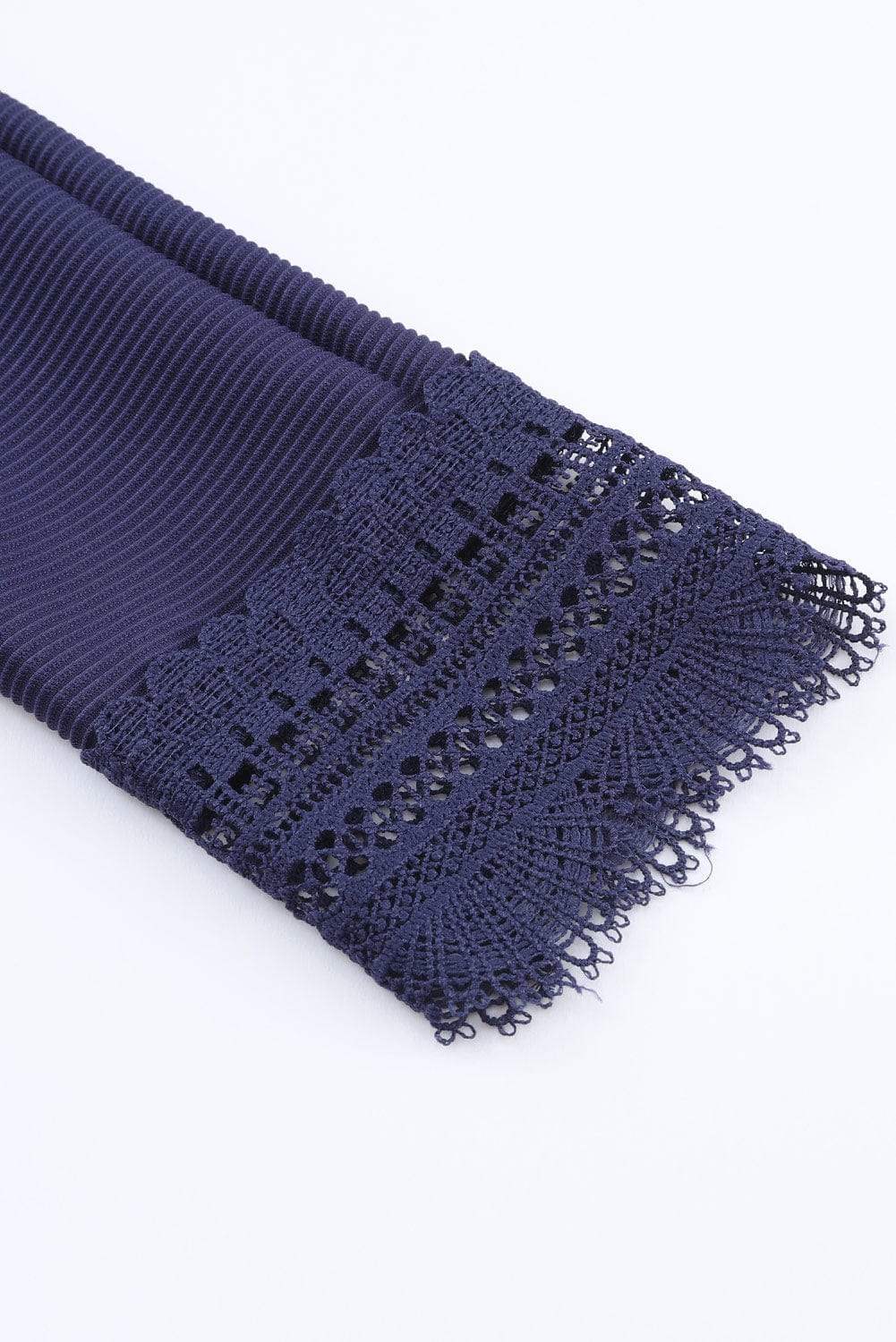 Lace Detail V-Neck Long Sleeve T-Shirt - Trendsi - Flyclothing LLC