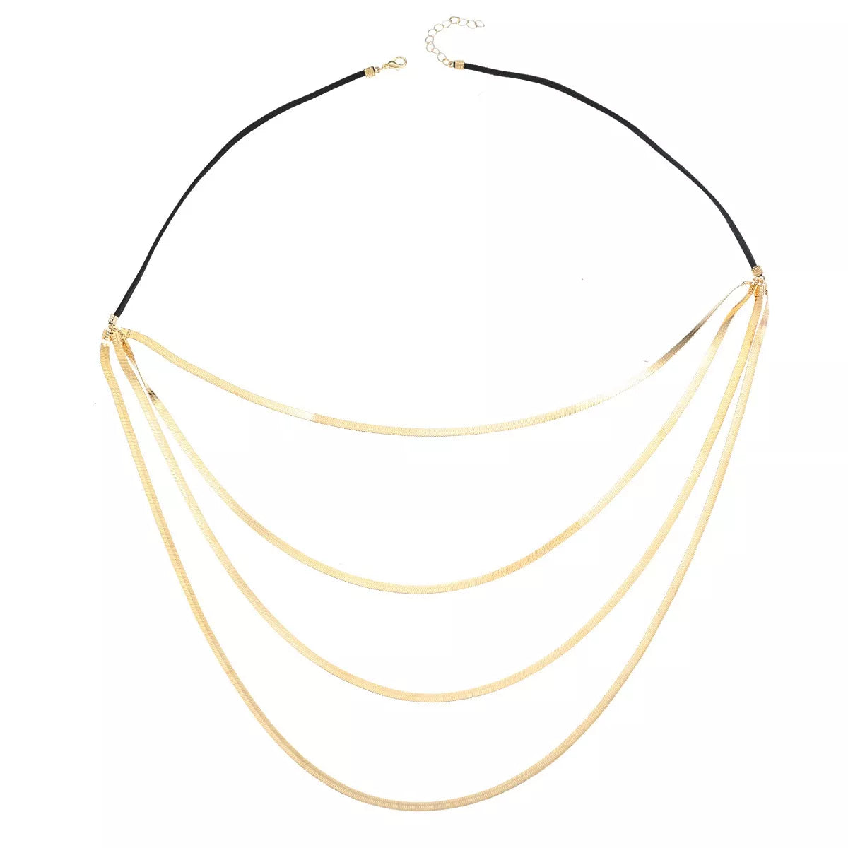 Multi-Layered Snake Chain Necklace - Trendsi - Flyclothing LLC
