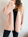 Open Front Long Sleeve Cardigan - Trendsi - Flyclothing LLC