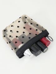 4- Piece Heart Polyester Storage Bag - Trendsi