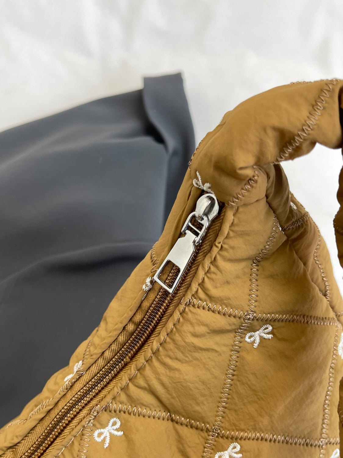 Bow Polyester Shoulder Bag - Trendsi