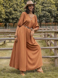 Scoop Neck Half Sleeve Wide Leg Jumpsuit - Trendsi - Flyclothing LLC