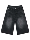 Men's Washed Denim Shorts with Pockets - Trendsi - Flyclothing LLC