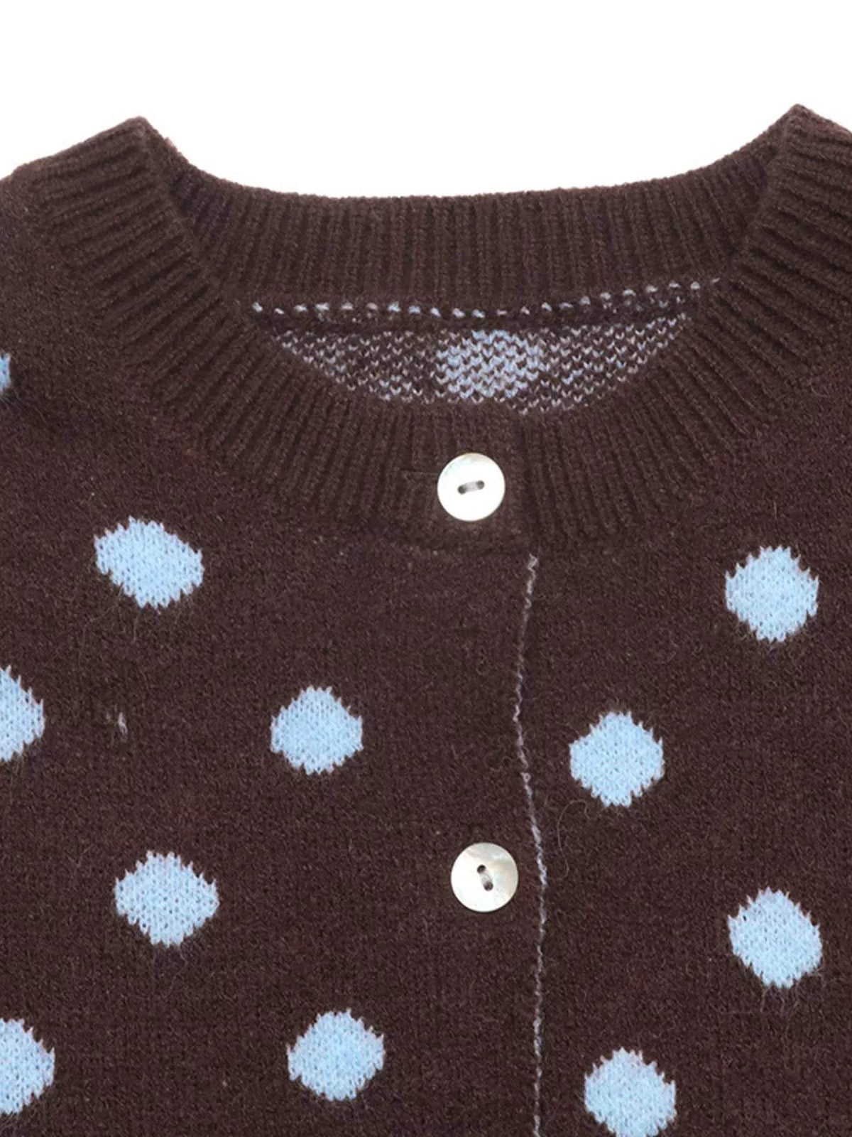 Polka Dot Button Up Cardigan - Trendsi - Flyclothing LLC