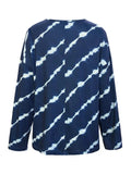 Striped Round Neck Long Sleeve T-Shirt - Trendsi - Flyclothing LLC