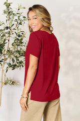 Basic Bae Full Size Round Neck Short Sleeve T-Shirt - ShopBasicbae - Flyclothing LLC