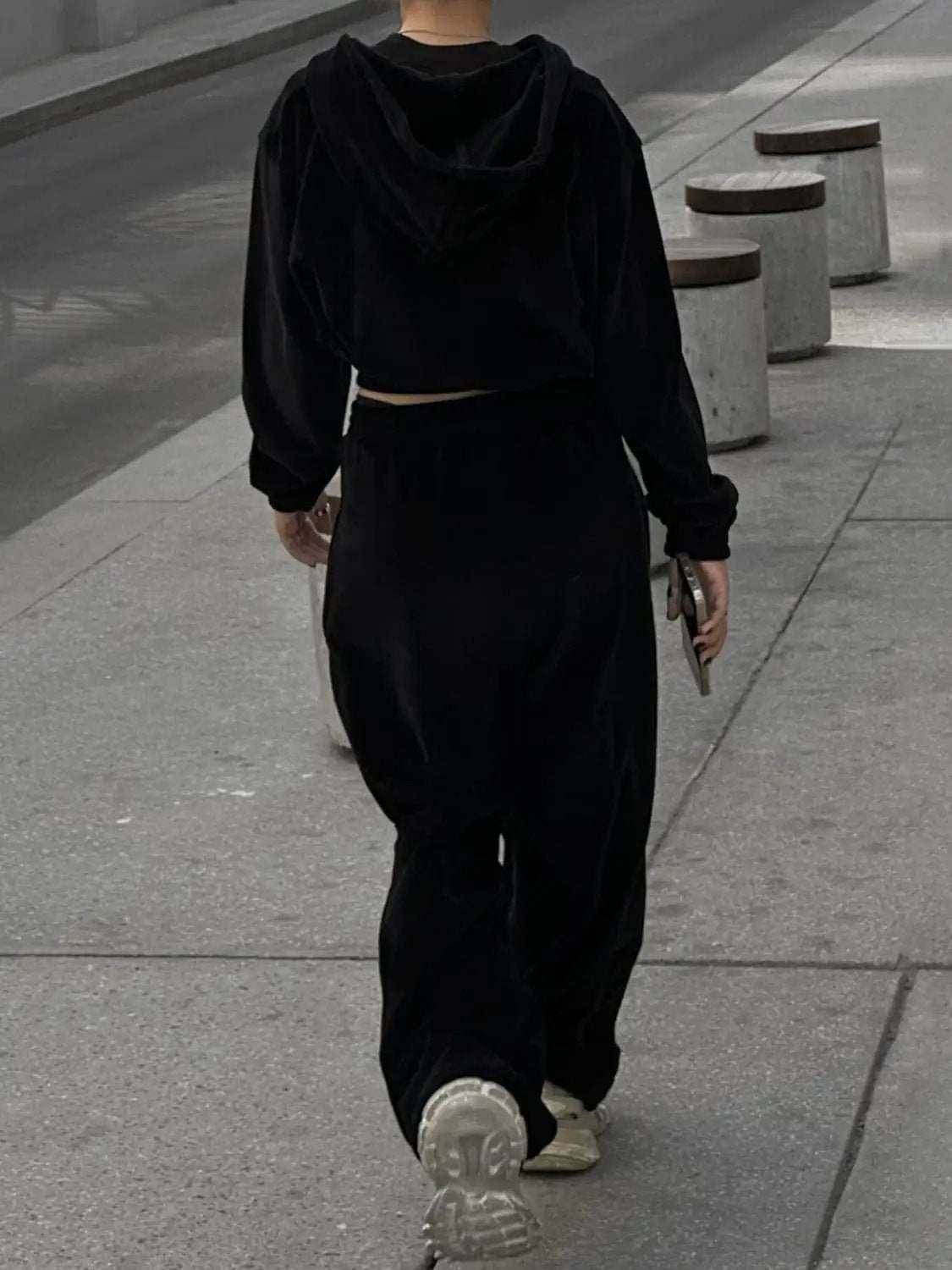 Zip Up Hoodie and Pocketed Pants Set - Trendsi - Flyclothing LLC