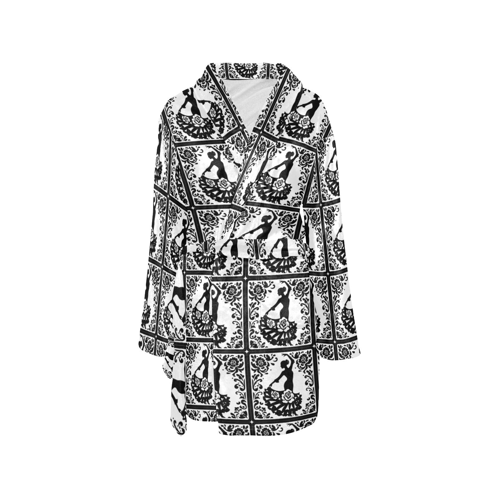 Baha Ranch Colores de Mexico Flamenco Senorita Fleece Robe