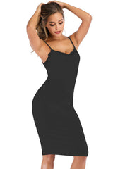 Lace Detail V-Neck Spaghetti Strap Lounge Dress - Trendsi - Flyclothing LLC