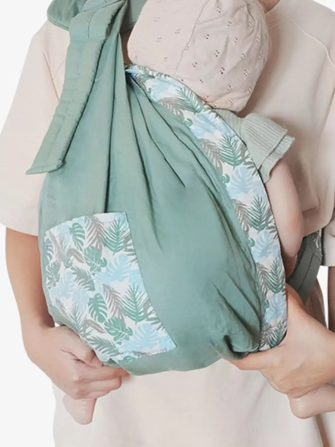 Ergonomic Leaf Print Adjustable Baby Sling - Trendsi - Flyclothing LLC