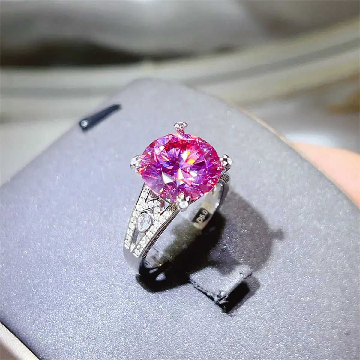 5 Carat Moissanite 925 Sterling Silver Ring - Trendsi - Flyclothing LLC
