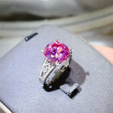 5 Carat Moissanite 925 Sterling Silver Ring - Trendsi - Flyclothing LLC