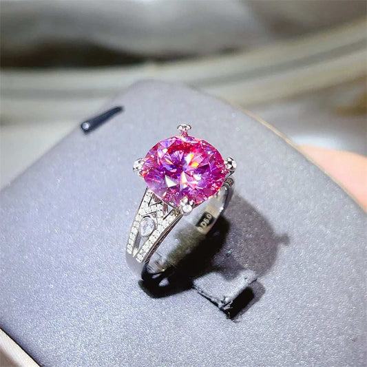 5 Carat Moissanite 925 Sterling Silver Ring - Trendsi - Flyclothing LLC