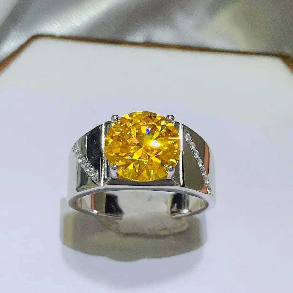 5 Carat Moissanite 925 Sterling Silver Ring - Trendsi - Flyclothing LLC