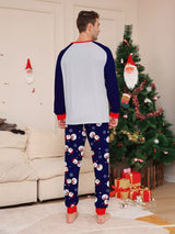 Full Size Family Matching Christmas Snowman Print Pajama Set Plus Size - Trendsi - Flyclothing LLC