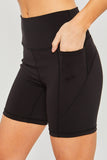 Love Tree High Waist Seam Detail Active Shorts - Trendsi