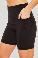 Love Tree High Waist Seam Detail Active Shorts - Trendsi