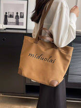 Casual Canvas Handbag - Trendsi - Flyclothing LLC