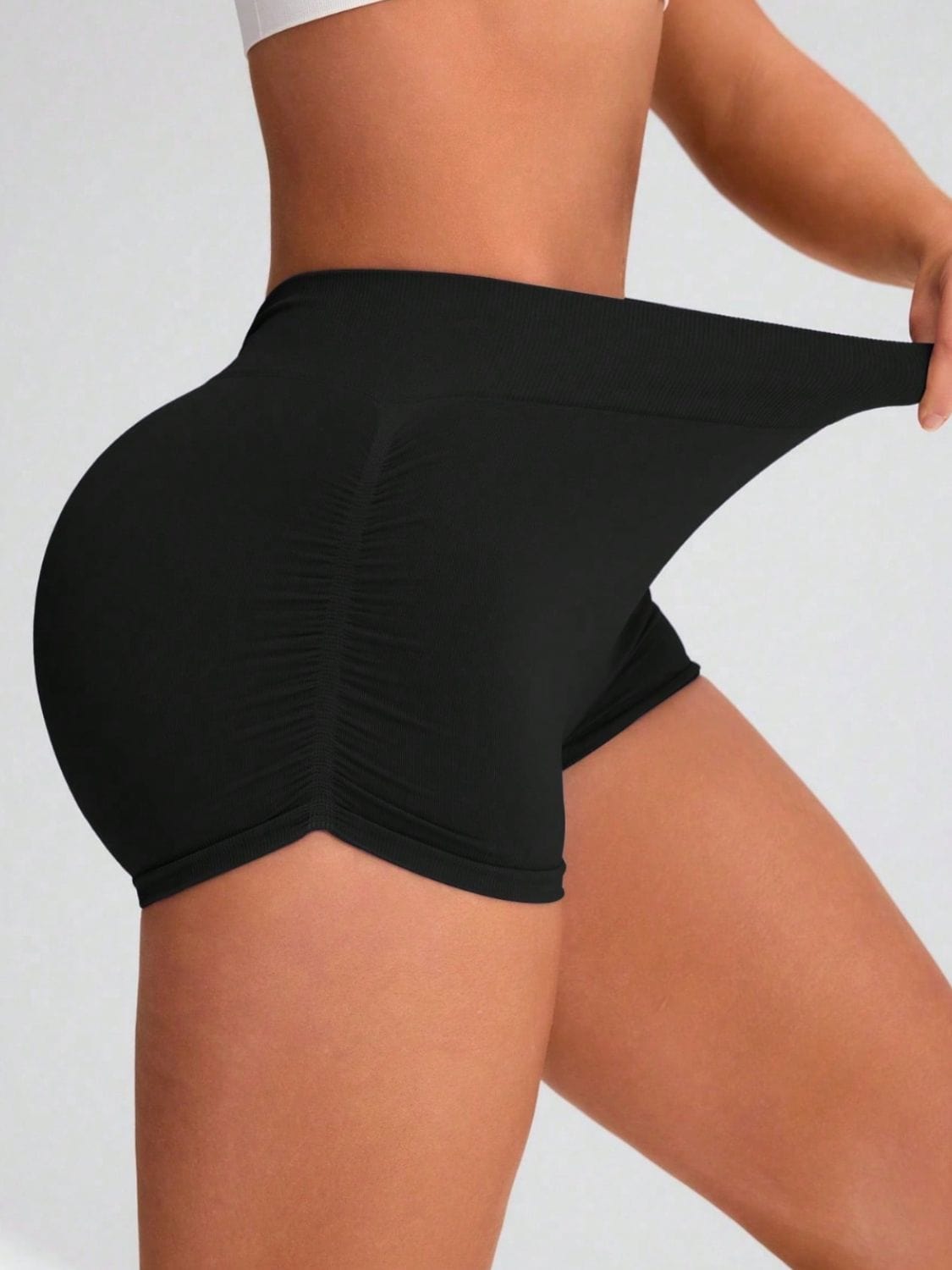 Elastic Waist Active Shorts - Trendsi