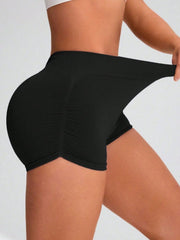 Elastic Waist Active Shorts - Trendsi