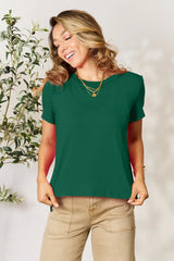Basic Bae Full Size Round Neck Short Sleeve T-Shirt - ShopBasicbae - Flyclothing LLC