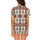 Baha Ranch Southwestern Aztec Pajama Top Short Set