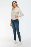 Snobbish PU Leather Zip Up Jacket with Pockets - Trendsi - Flyclothing LLC