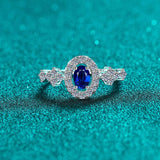 925 Sterling Silver Moissanite Ring - Trendsi - Flyclothing LLC