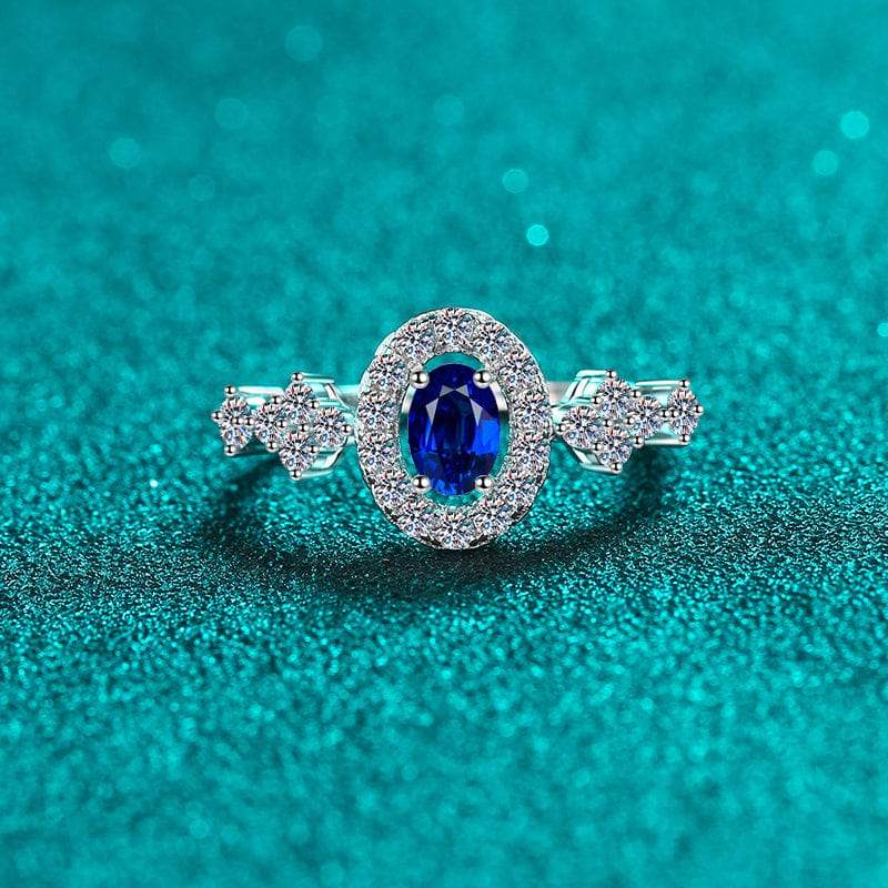 925 Sterling Silver Moissanite Ring - Trendsi - Flyclothing LLC