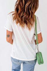 Graphic Round Neck Short Sleeve T-Shirt - Trendsi - Flyclothing LLC