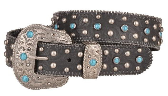 Turquoise Encrusted Stone Belt