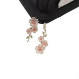 Asymmetrical Flower Drop Earrings - Trendsi - Flyclothing LLC