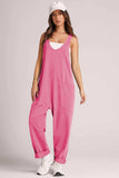 Lovelet V-Neck Wide Strap Overalls - Trendsi - Flyclothing LLC