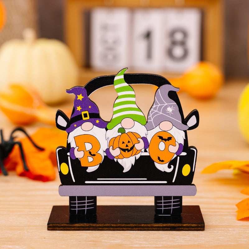 3-Piece Halloween Element Car-Shape Ornaments - Trendsi - Flyclothing LLC