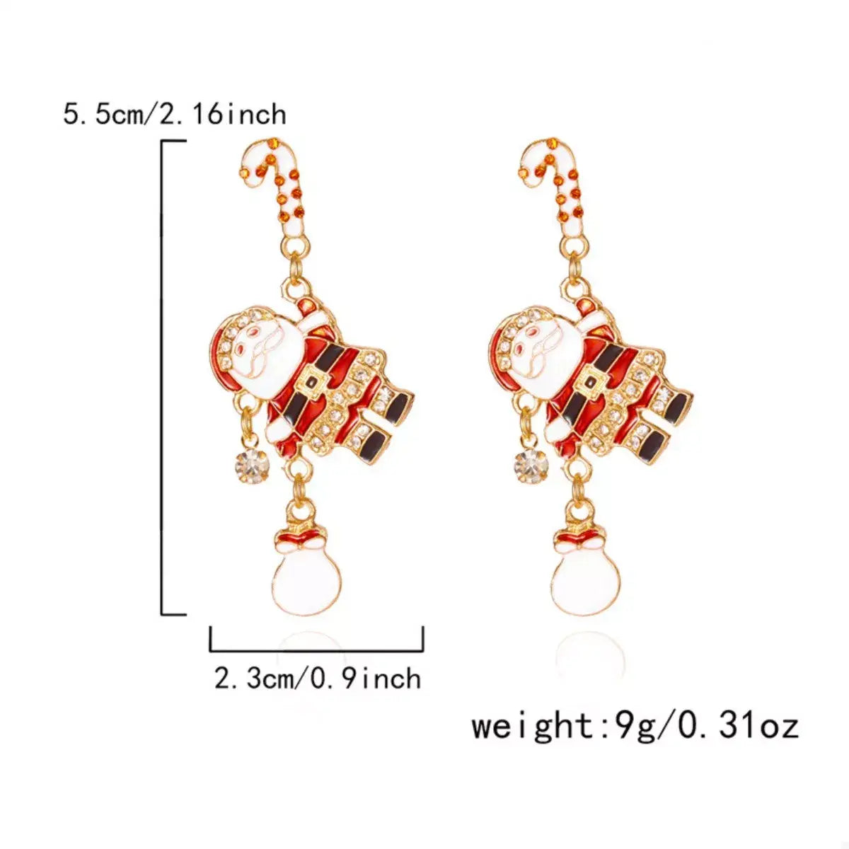 Christmas Santa Drop Earrings - Trendsi - Flyclothing LLC