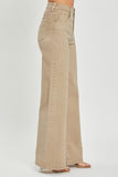 RISEN Full Size Tummy Control High Rise Wide Leg Jeans Plus Size - Trendsi