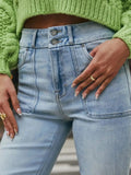Bootcut Jeans with Pockets - Trendsi