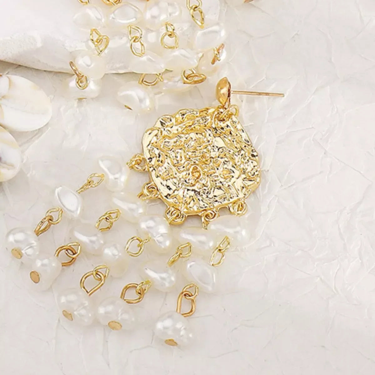 18K Gold-Plated Dangle Earrings - Trendsi - Flyclothing LLC