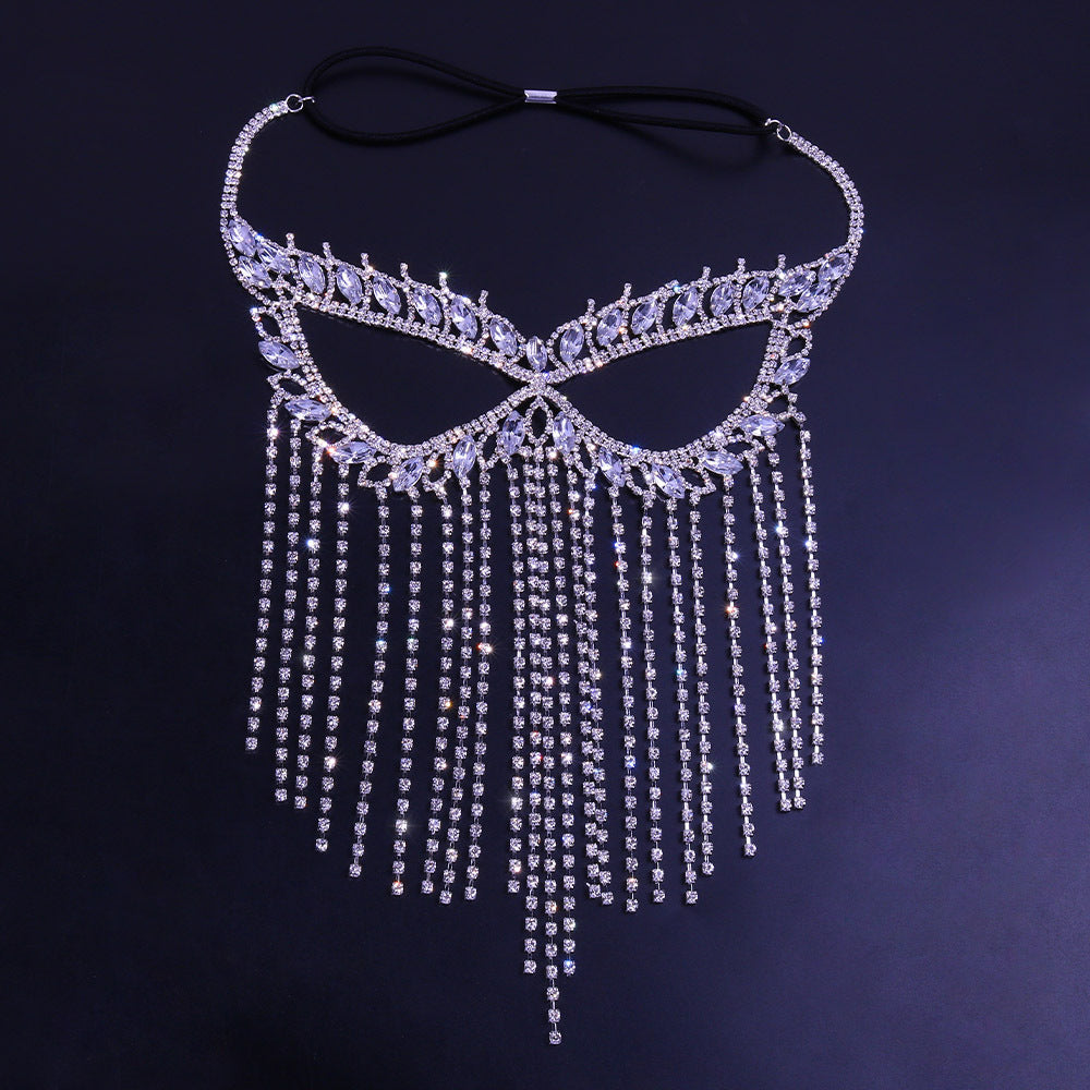 Rhinestone Halloween Ball Makeup Personality Mask - My Store - Flyclothing LLC