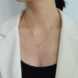 Titanium Steel Letter Necklace - Trendsi - Flyclothing LLC