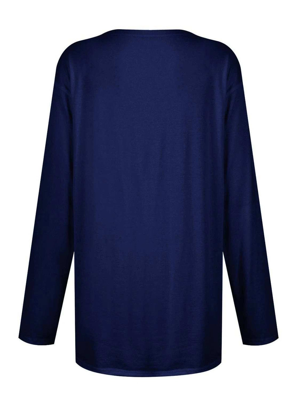 Full Size Pocketed Round Neck Long Sleeve T-Shirt - Trendsi - Flyclothing LLC