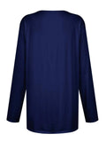 Full Size Pocketed Round Neck Long Sleeve T-Shirt - Trendsi - Flyclothing LLC