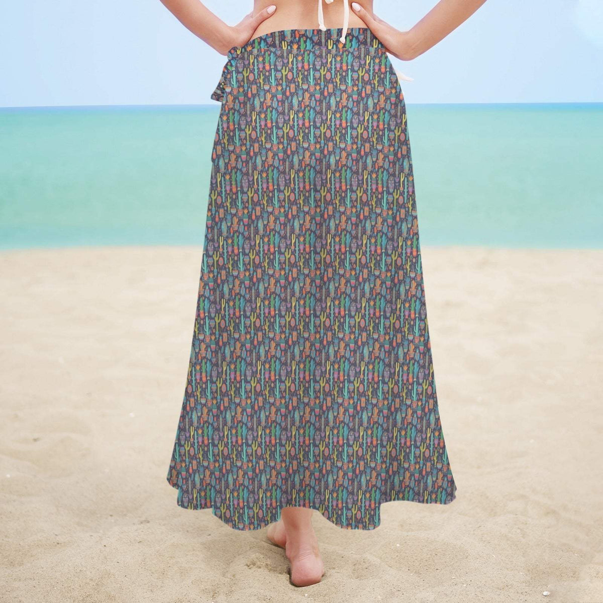 Baha Ranch Cactus Crazy Beach Coverup Skirt - Baha Ranch Western Wear - Flyclothing LLC