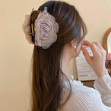 Flower Acrylic Hair Claw Clip - Trendsi - Flyclothing LLC