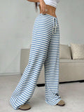 Tied Striped Wide Leg Pants - Trendsi - Flyclothing LLC
