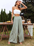 High Waist Wide Leg Pants - Trendsi