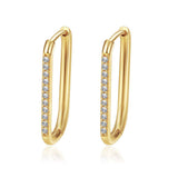Womens Simple Stainless Steel Hoop Earrings - My Store - Flyclothing LLC